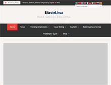 Tablet Screenshot of bitcoinlinux.com